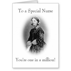 To a Special Nurse-Florence Nightingale Greeting Cards
