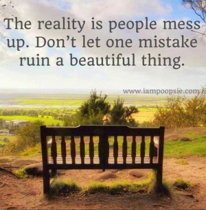 ... UP, Don’t Let One Mistake Ruin A Beautiful Thing - Mistake Quote