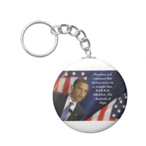 Barack Obama Quote on History Key Chains