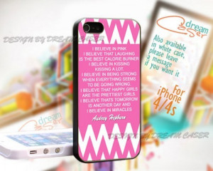 Audrey Hepburn Quotes Chevron- Print On Hard Case For iPhone 4/4S Case ...