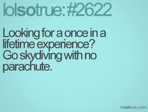 Looking for a once in a lifetime experience? Go skydiving with no ...