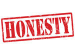 Honesty stamp - Grunge rubber stamp with text Honesty,...