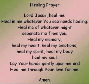 The Healing Prayer