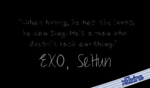 EXO-K Sehun's Quote [PNG] by xElaine