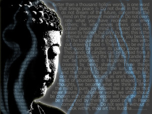 ... Illustration Poster Stencil Graffiti: Buddha quotes and inscens smoke
