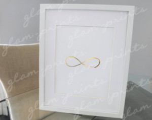 Infinity Symbol Forever Eternity Love Marriage Gold Foil Print Art ...