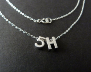 Fifth Harmony Necklace, 5H Fan Gift , Harmonizers, Sterling Silver ...