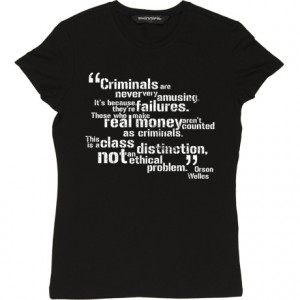 Orson Welles Class Distinction Quote Black Women's T-Shirt. The ...