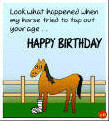 Funny Birthday Clip Art | Funny Birthday Card - Clip art Horse Play ...