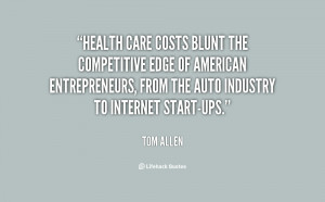 Health care costs blunt the competitive edge of American entrepreneurs ...