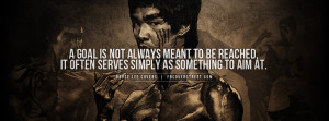 Bruce Lee Goal Quote Facebook Cover