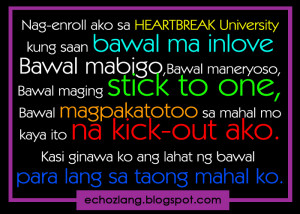 Nag-enroll ako sa heartbreak university kung saan bawal ma inlove