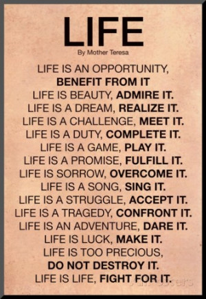 ... allposters com sp mother teresa life quote poster posters i9589618 htm