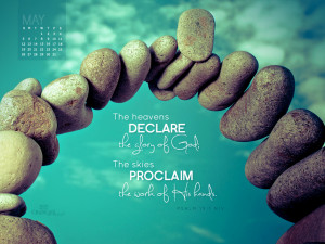 May 2013 - Psalm 19:1 NIV Wallpaper