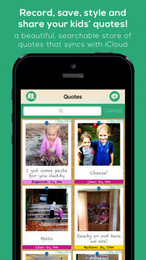 Quote My Kid - record, store, style, share kids quotes on the App ...