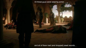 Hound quote armor Syrio Forrell wooden sword survive game of thrones ...