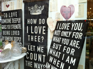 ... the Hugo Guinness portraits, and in went the new quote signs I adore