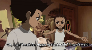 ... The Boondocks gif #Huey Freeman #Riley Freeman #Shinin #my gif