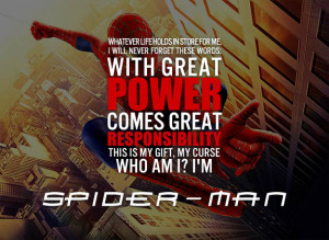 ... For > Spiderman Quotes With Great Power Comes Great Responsibility