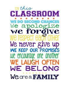 ... Classroom Rules for High School or Middle School – Personalized