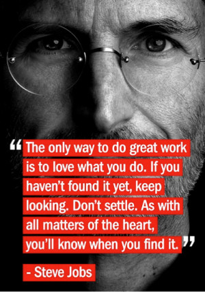 Steve Jobs Love What you Do Quote