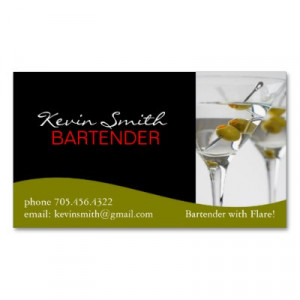 zazzle.comBartender Business Card by