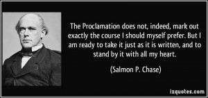 The Proclamation does not, indeed, mark out exactly the course I ...