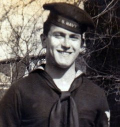 Ted Sherman in his U.S. Navy uniform in 1942. (Photo courtesy of Ted ...