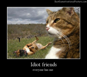 Idiot Friends Best Demotivational Posters