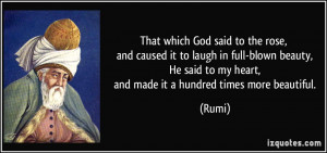 That which God said to the rose, and caused it to laugh in full-blown ...