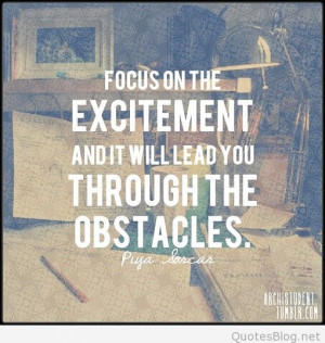 Focus on the excitement