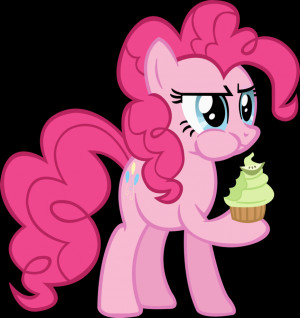 Pinkie Pie Eating a Cupcake (MLP: FiM) Vector by PonyEngineer