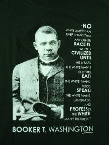 Mens T Shirt Booker T Washington Urban Profile Quote 2XL Dark Green