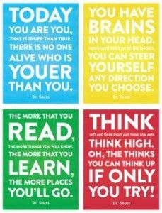 ... Dr Seuss Quotes Decor For Kids, Dr Suess Quotes Printables, Education