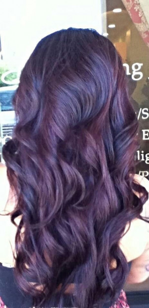 Hair Beautiful, Hair Ideas, Purple Hair, Plum Hair Colors, Burgundy ...