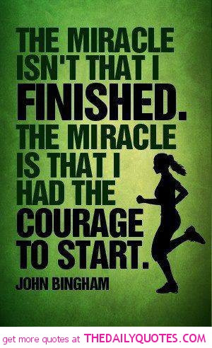 Famous Quotes and Sayings about Sports - Sport - The miracle isn't ...