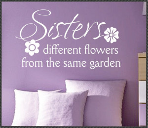 Vinyl Wall Lettering Family Quotes Sisters by WallsThatTalk. Love this ...