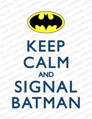 Batman Bat Signal Keep Calm and Carry On Inspired ~ INSTANT Digital ...