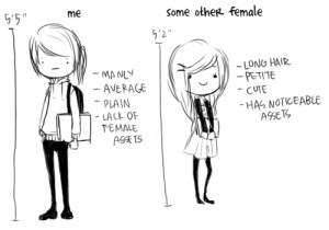 average, beautiful, blah, cartoon, compare, cute, differences, drawing ...