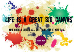 Canvas Painting Life Quote