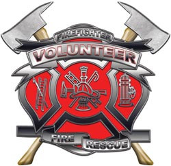 firefighter decals volunteer firefighter fire rescue decal volunteer ...