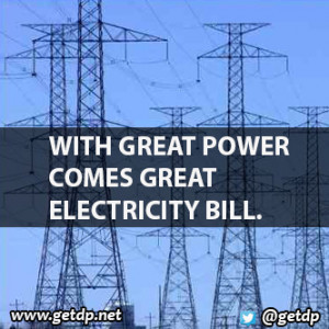 Related With Great Power Comes Huge Electricity Bill Wisdom Quote