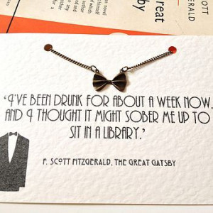 The Great Gatsby Bow Tie Necklace