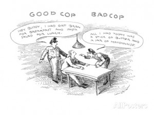 Good Cop Bad Cop - New Yorker Cartoon Premium Giclee Print