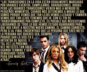 Citas en español #Gossip Girl #citas #series #spanish quotes #q