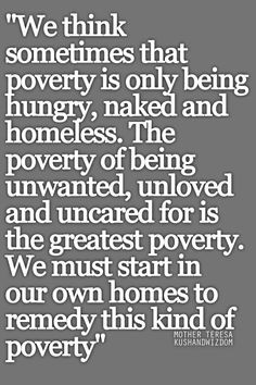 monetary poverty and it's effects on the family, I found this quote to ...
