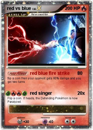 ... 2011 pokemon passport name red vs blue type fire attack 1 red blue