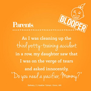 ... have to go potty, but can you go first and warm it up for me