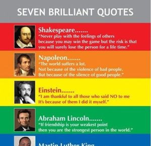 Seven brilliant quotes