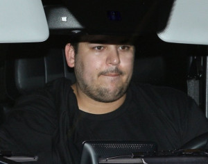 Reality star Rob Kardashian is spotted leaving the Gunnar Peterson Gym ...